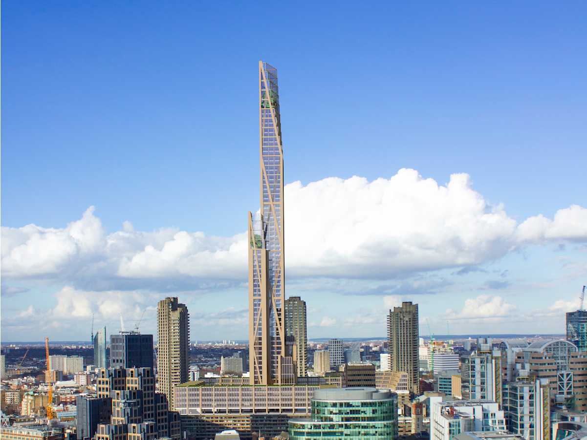 Wooden Skyscraper On The Horizon
